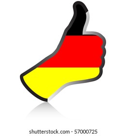 german hand giving ok