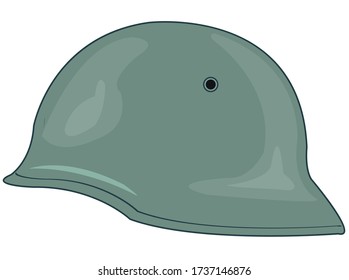 German helmet of the timeses of the second world war