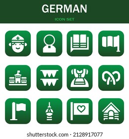 german icon set. Vector  illustrations related with Priest, Priest and Language