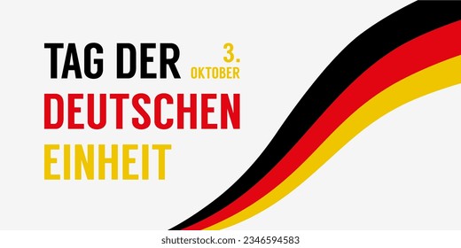 Deutscher Unabhängigkeitstag deutscher Einheit Tag der deutschen Republik □. Banner Design Deutscher Unabhängigkeitstag Deutschland Einheit. 3. Oktober.