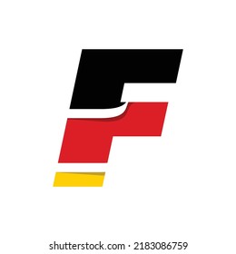 German initials Z logo with wavy lines and colours of the German national flag