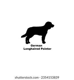 German Longhaired Pointer dog silhouette dog breeds Animal Pet