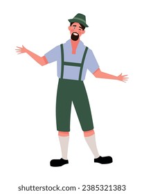german man front view illustration