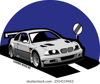german motorsport banned car fast iconic logo vector art isolated