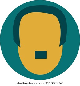 bigote alemán, ilustración, vector sobre fondo blanco.