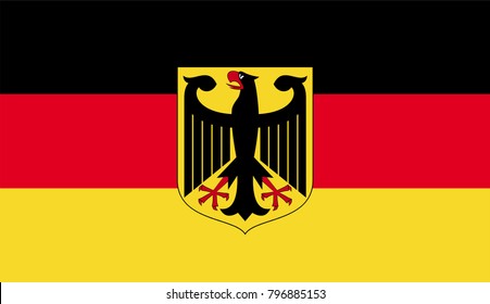 German National Flag Stock Vector (Royalty Free) 796885153