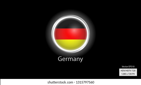German national team logo, round shape with frame.