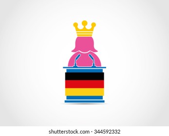 German Podium Speech Queen