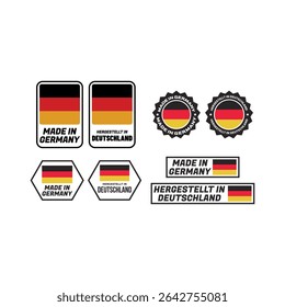 German Product Certification Badges – Made in Germany Icons