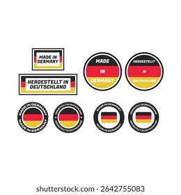 German Product Certification Badges – Made in Germany Icons