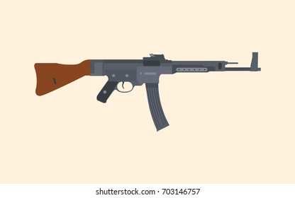 A German Riffle Machine Gun Stg-44 Popular In Ww2