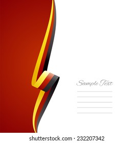 German right side brochure cover vector