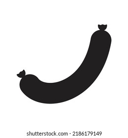 german sausage on white background