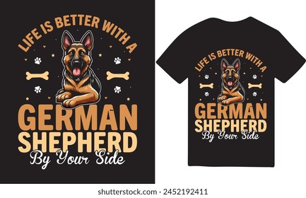 German shepherd design, German Shepherd Tshirt design, new tshirt design, German tshirt design, Tshirt 2024 svg