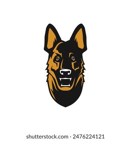 German Shepherd Dog abstract logo modern