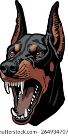 German Shepherd Dog Illustration vector 
