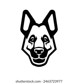 German Shepherd Dog logo vector