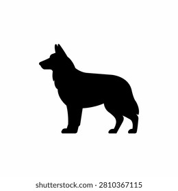 German Shepherd Dog Silhouette Logo