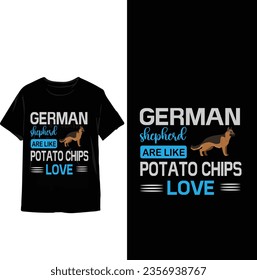 German shepherd dog t shirt design