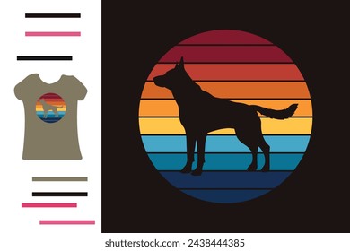 German Shepherd Hund T-Shirt Design