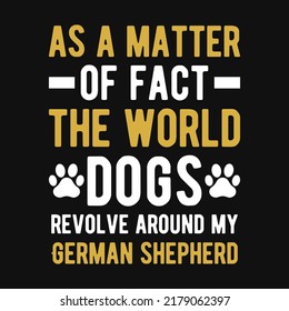 German shepherd dog tshirt design