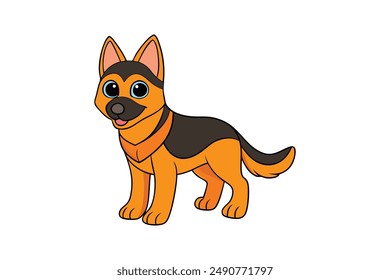 German Shepherd - Majestic and Loyal Dog Design