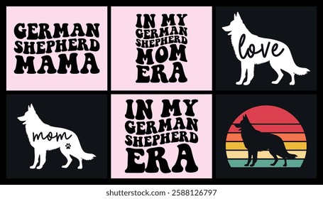 German Shepherd Mom t shirt design