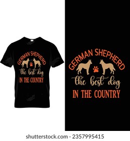 German shepherd t shirt design