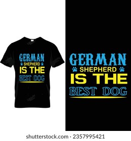 German shepherd t shirt design