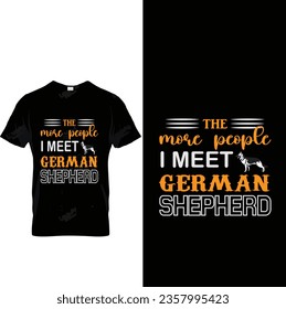 German shepherd t shirt design