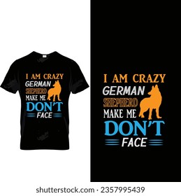 German shepherd t shirt design