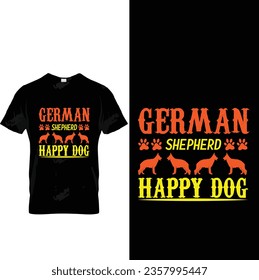 German shepherd t shirt design