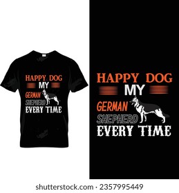 German shepherd t shirt design