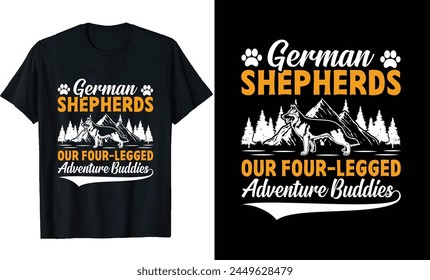 German shepherd t shirt design dog typography tshirt design vector t shirt design, dog poster design, german shepherd vintage t shirt 