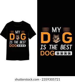 German shepherd typography t shirt design german shepherd t shirt 