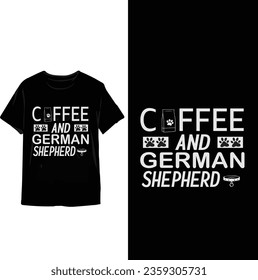 German shepherd typography t shirt design german shepherd t shirt 