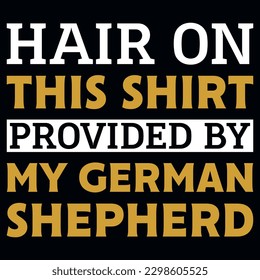 German shepherd typography tshirt design 