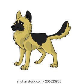 German shepherd vector