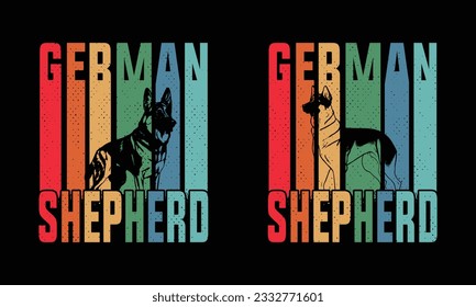 German shepherd vintage Dad,Dog Lover design.design bundle . svg