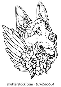 german shepherds tattoo