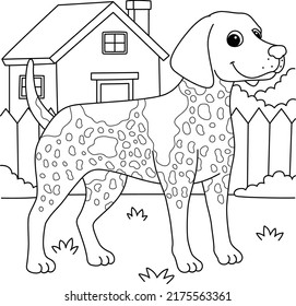 German Shorthaired Pointer Dog Coloring