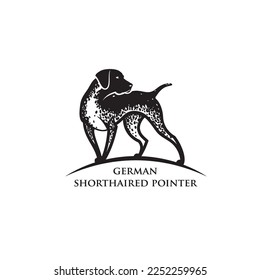 German Shorthaired Pointer dog - isolated vector illustration