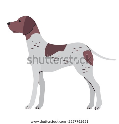 German shorthaired pointer icon clipart avatar logotype isolated vector illustration