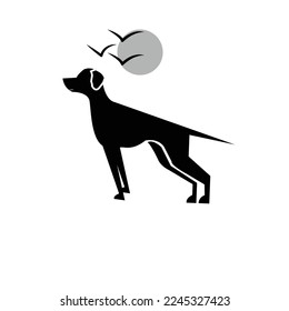 German shorthaired pointer icon vector