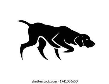 German shorthaired pointer - isolated vector illustration