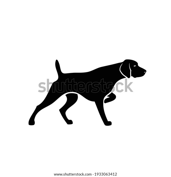 161 German Shorthaired Pointer Silhouette Stock Vectors Images   German Shorthaired Pointer Isolated Vector 600w 1933063412 