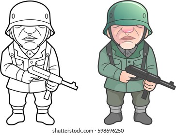 German soldier of the World War two