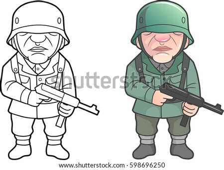 German soldier of the World War two
