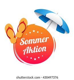German Summer Promotion Label