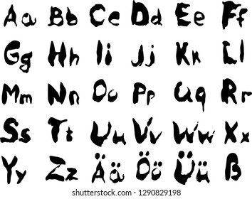 German symbols font